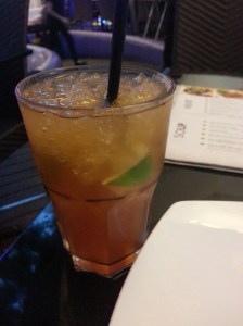 Ice Lime Tea at RENN Thai